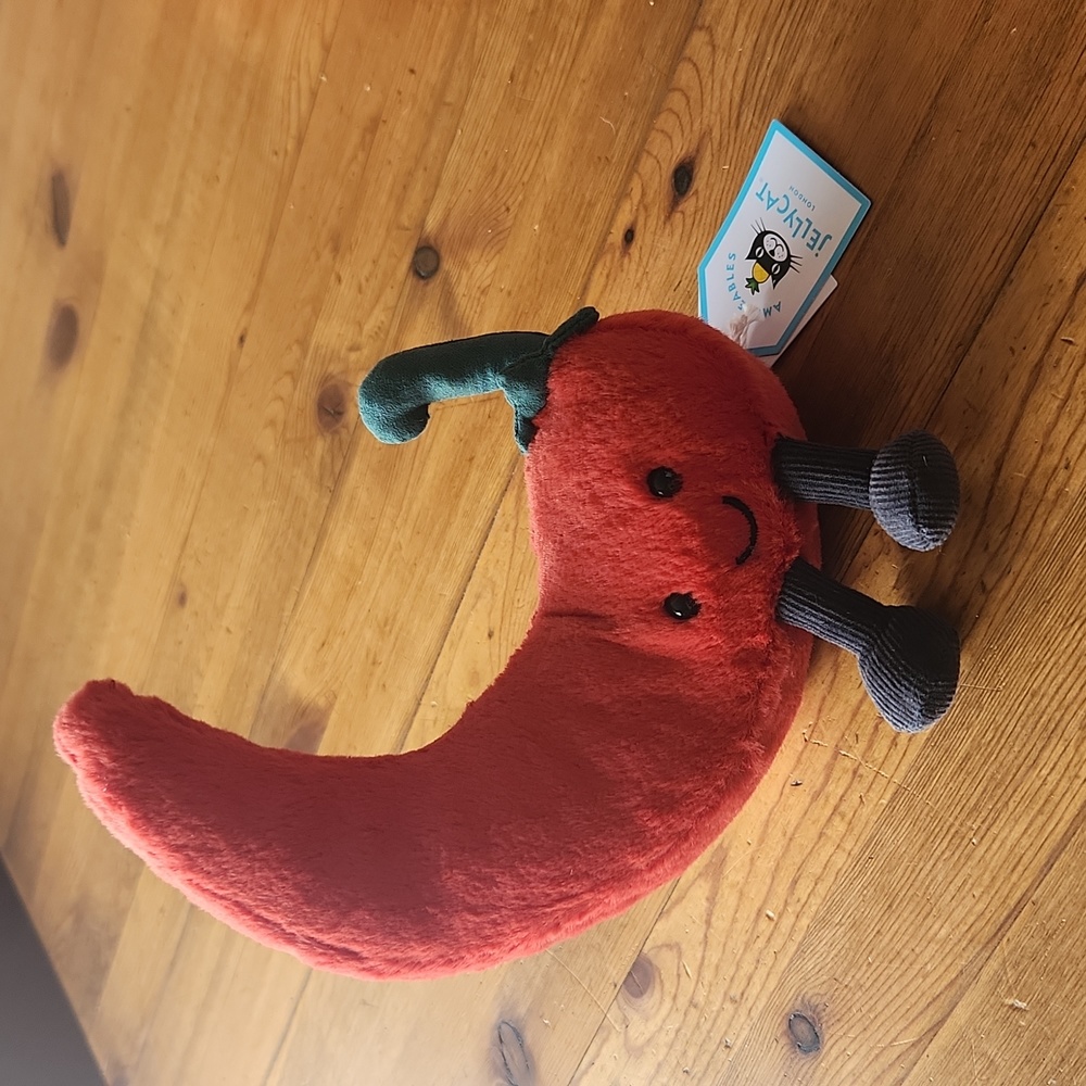 Jellycat Amuseable Chilli Pepper🌶 7x5" Plush & Soft NWT - Picture 4 of 5